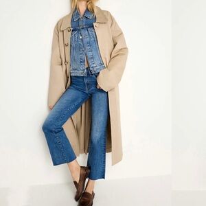 Good American Good Legs Crop Mini Boot Jeans NWT